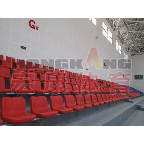 Hongkang Stadium Telescopic Bleacher Track Operation System