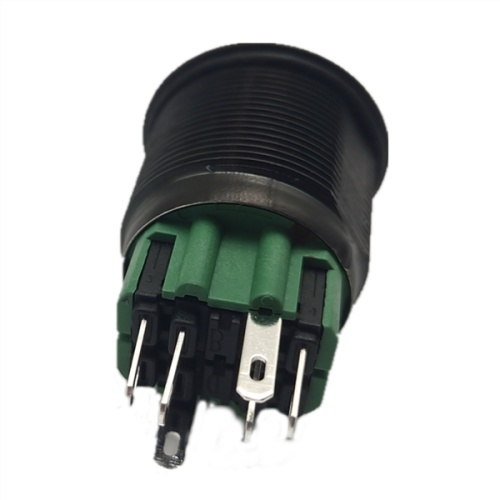 Αδιάβροχο LED Metal Push Bushbutton Switch Vacuum Επιμετάξηση Μαύρο