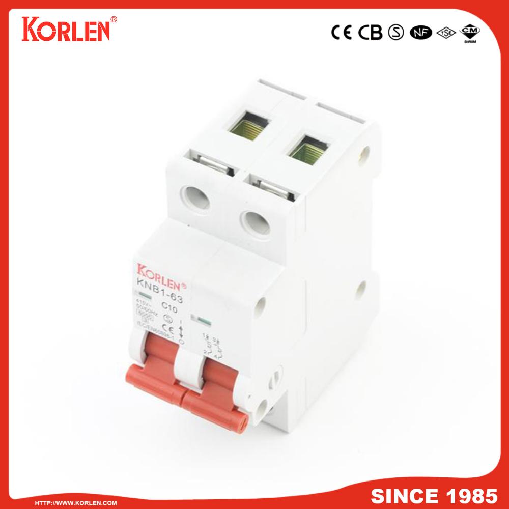 6ka Mini Circuit Breaker with SEMKO KNB1-63 3P