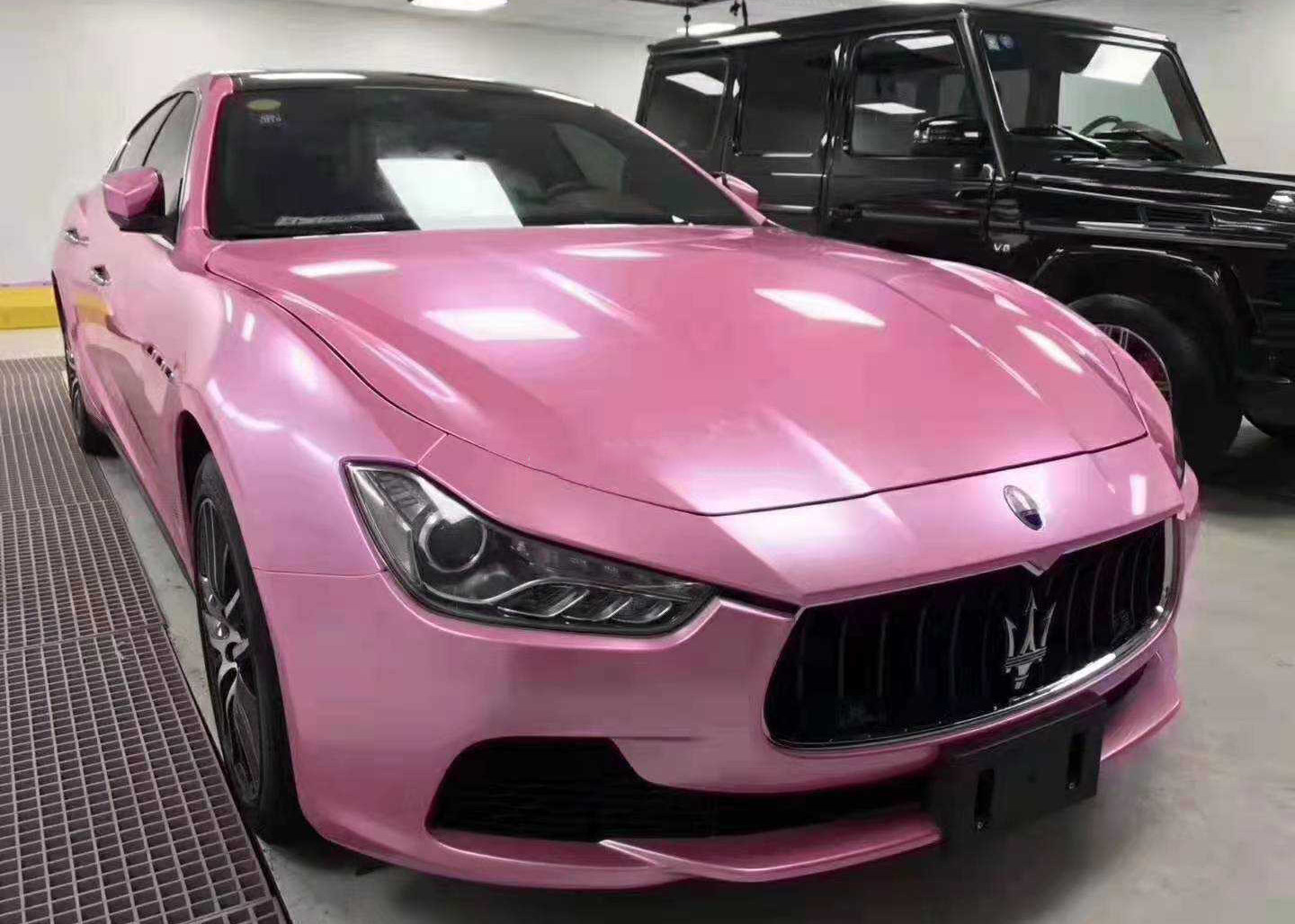 Premium Rose Color Magenta High Glossy Chrome Metallic Metal Paint Vehicle Wrap Vinyl2