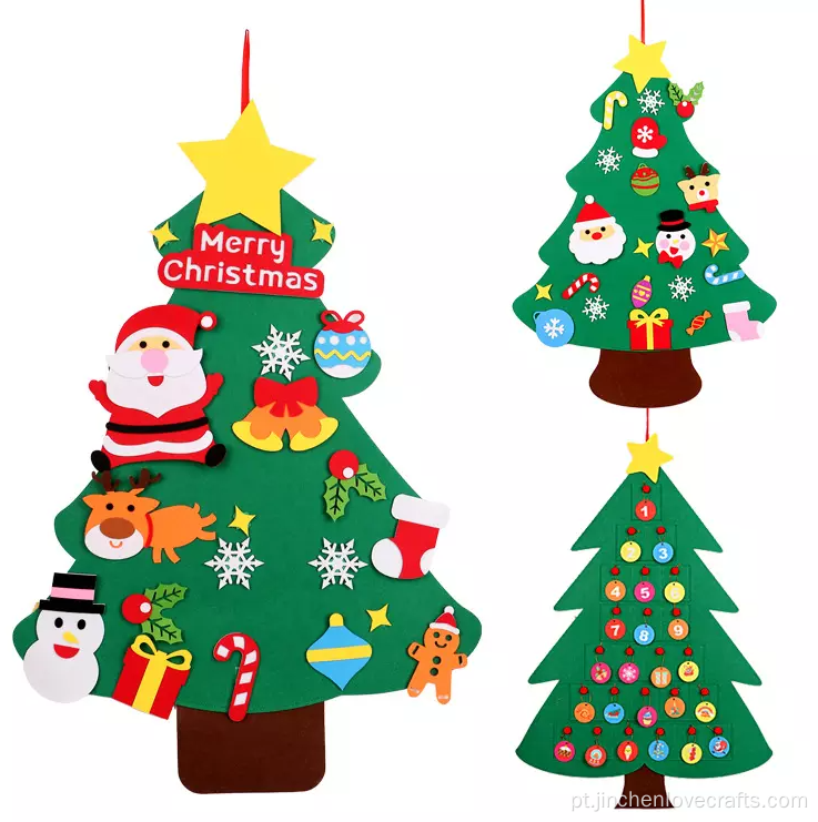 Presentes de ano novo Diy Felt Christmas Tree