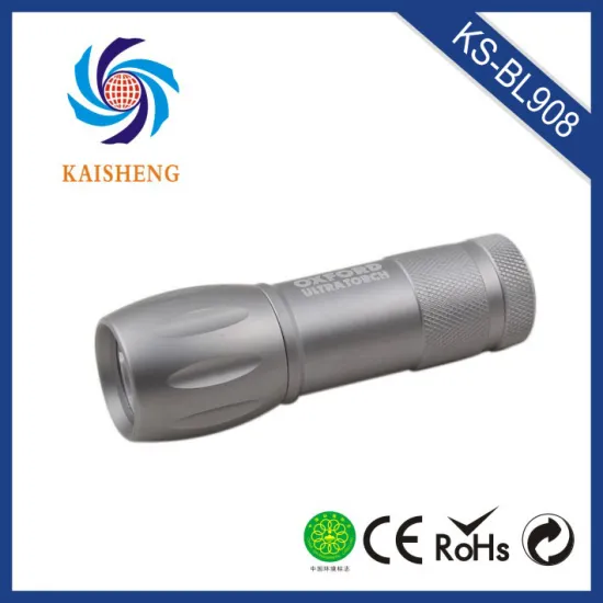 KS-FL908 waterproof shockproof led aluminum flashlight