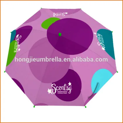 Beautiful print kid umbrella clear raincoat for children for wholesale