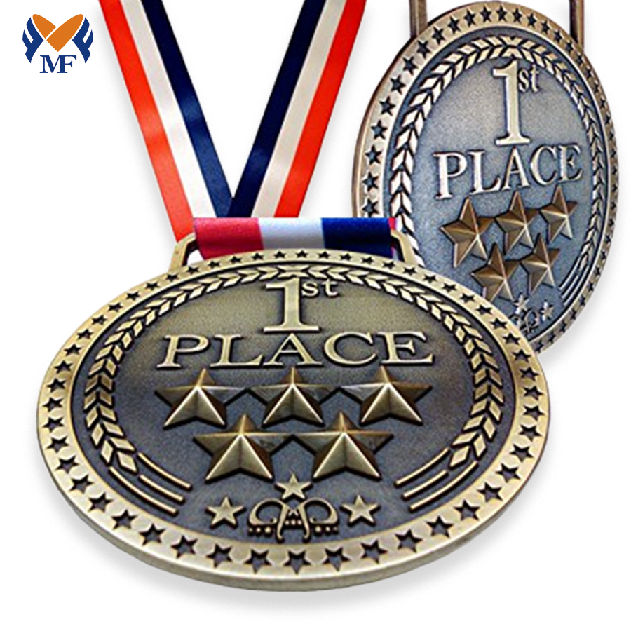 Multiple Metal Star Medal 1st Place Gold Medal