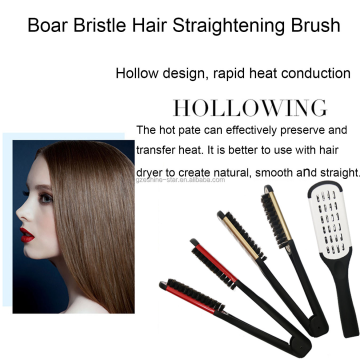 straightening hair brush Double-Sided V-Shaped Hair Straightening Brush Factory