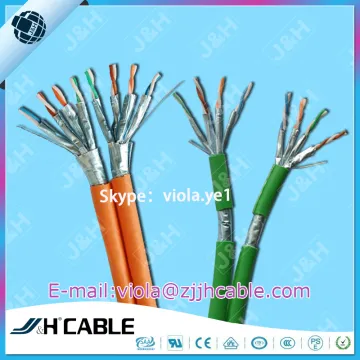 CAT6A cat6 lan cable FFTP 23AWG double falt cable for network/interchanger