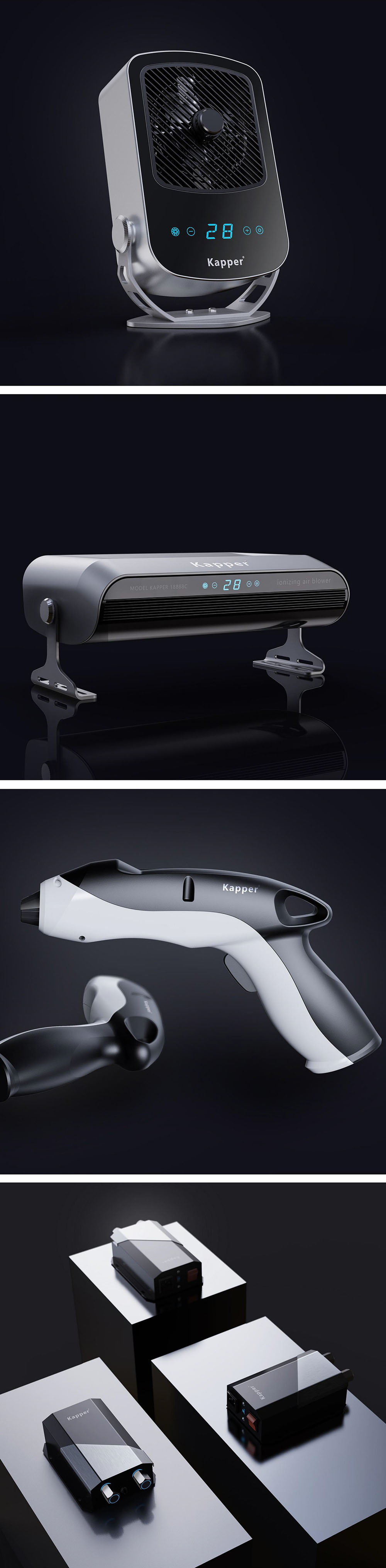 High-quality ion fan series design