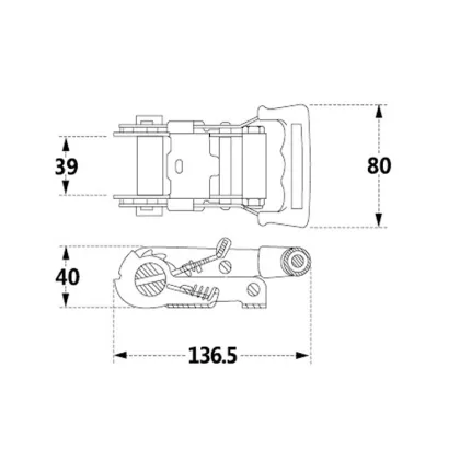 39mm 2 Inch 5000kg Ratchet Buckle Supplier: Boat Buckle, Belt, Zinc Alloy Metal Ratchet Buckles