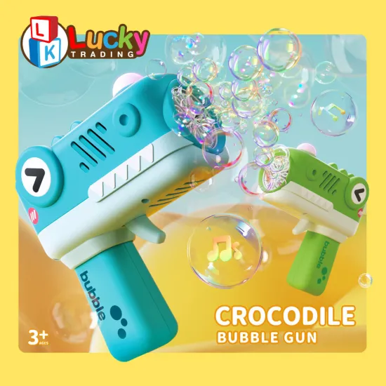 Summer Fun: Automatic Electric Bubble Toy Gun for Outdoor Play