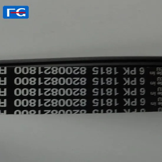 High Quality Car Parts: Automotive Belts (6PK, 8PK, 9PK, 10PK, 12PK, 6PK1815, PK/Timing Belt) for Transmission