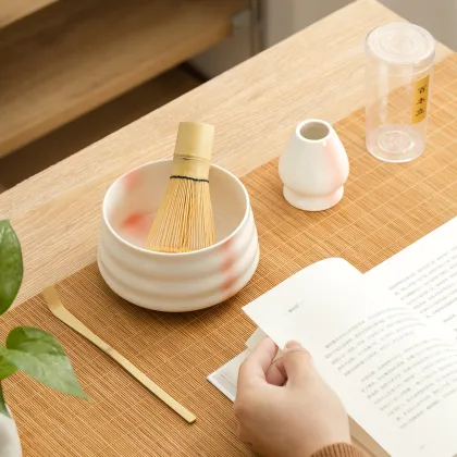 Japanese Bamboo Matcha Tea Set Porcelain ZEN with Accessories - Wholesale