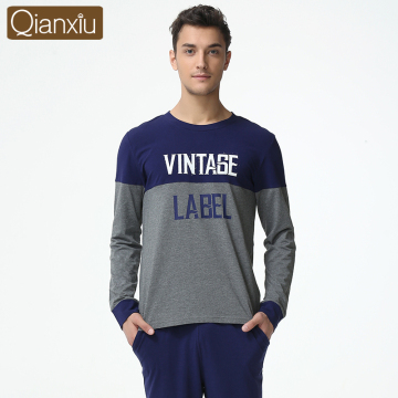 Qianxiu New Arrival Printed Cotton Men Adult Pajama