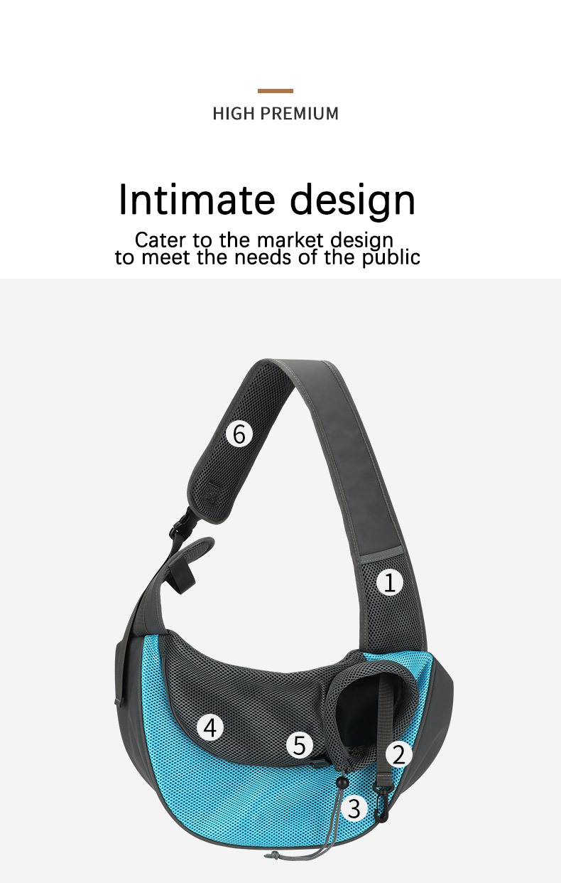 Head Out Adjustable Shoulder Sling Pet Carrier Bag