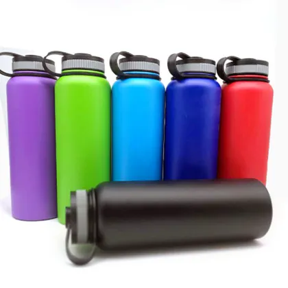 18/32/40oz Insulated Sport Stainless Steel Vacuum Hydro Flask Water Bottle