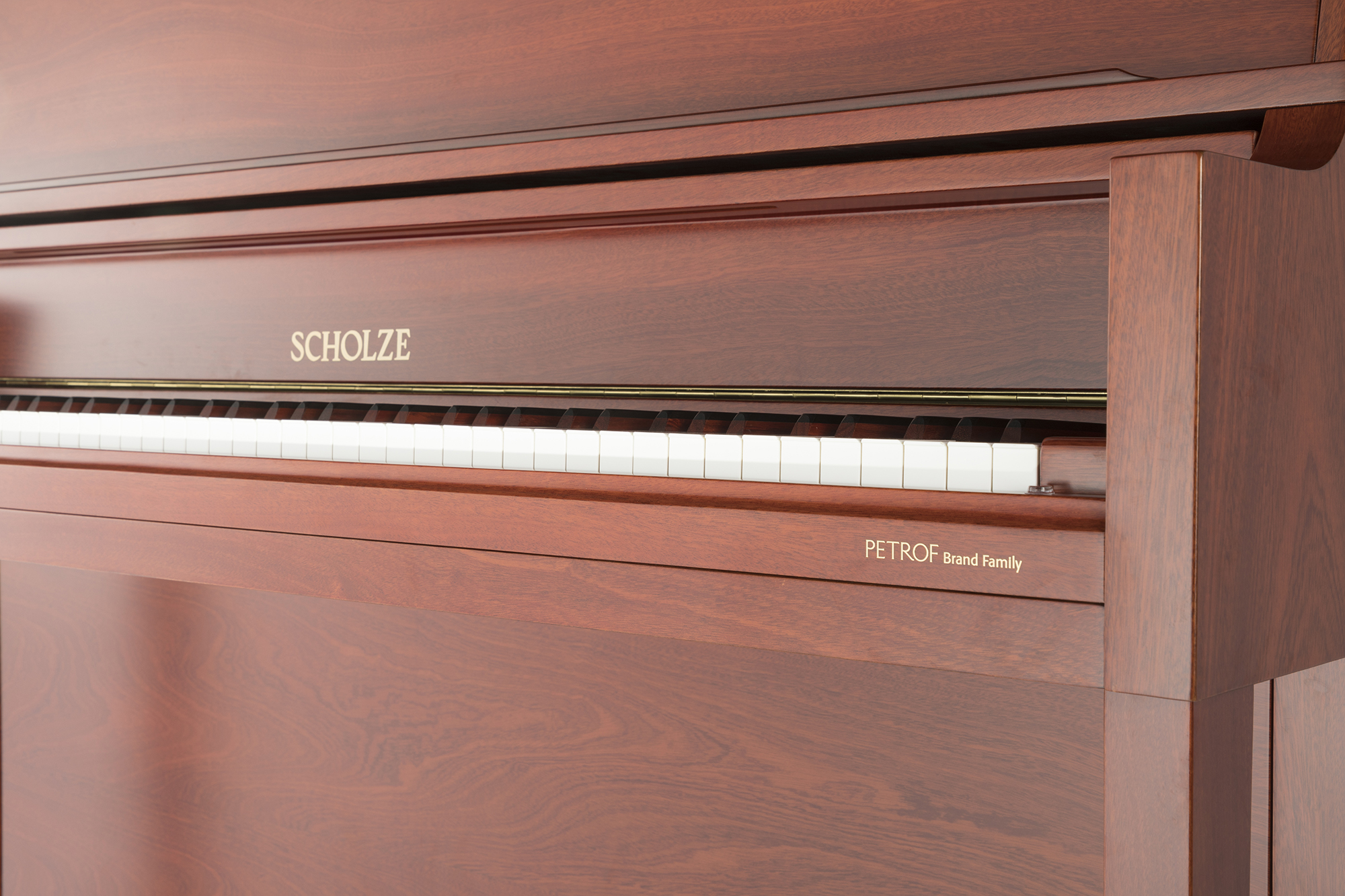 Petrof · Scholze NS-8 VÝVODNÍ PIANOL WALNUT MATTE PROFESIONÁLNÍ PŘEDMĚT 128CM Evropský Petrof Craft Professional Akustic Piano