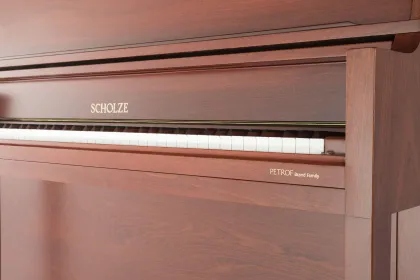 PETROF·SCHOLZE NS-8P Upright Piano Walnut Matte Professional Performance 128cm European PETROF Craft Professional Acoustic Piano
