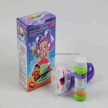 Battery operated bubble machine(with light)