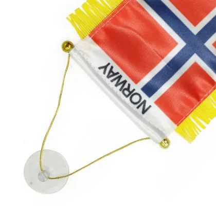 Sunshine Custom Logo Double-Sided Car Dashboard Flags for International Exchange
