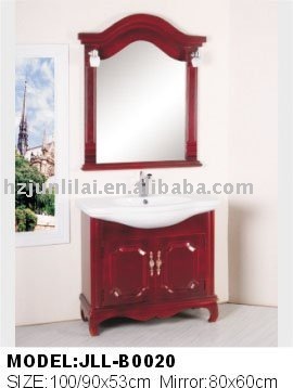 Wooden bathroom cabinet