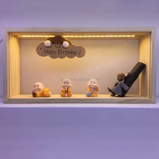 USB Plug-in LED Empty Frame Doll Night Light - Bedside Atmosphere Gift for Holidays