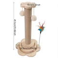 Large Eco-Friendly Safe Cat Tree House Pine Wood Cat Tower Scratcher Indoor Pet Furniture Multi Story Climbing Condo Carton