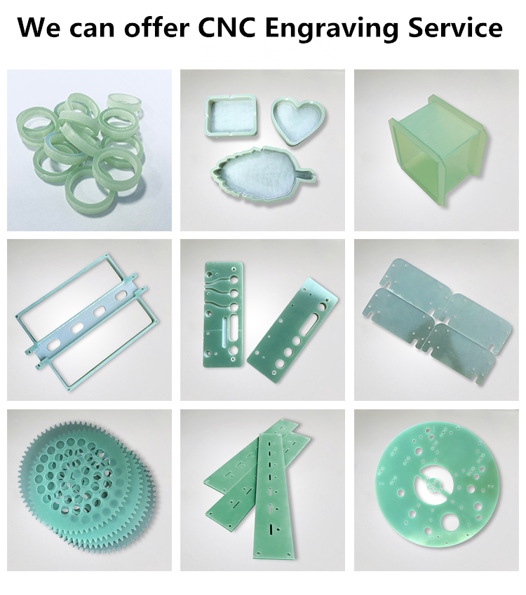Water green epoxy board processing parts