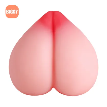 Peach shaped breast masturbator