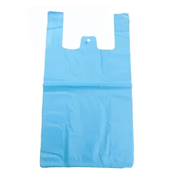 Grocery standard size T shirt PE plastic reusable shopping bag