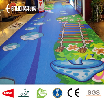 Unique Cutomized PVC Flooring for Commercial Sport Gym Room etc. Purpose