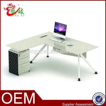 2015 leather grain laminated surface 3 drawers office staff table M-25-18