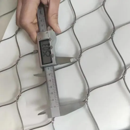 Factory Supply Flexible Cable Mesh/Zoo Mesh/Balustrades Mesh/Stainless Steel Rope Netting