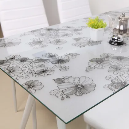 Custom Cut Top Quality Corning Gorilla Silk Screen Printing Tempered Glass for Countertop, Tabletop