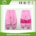 Pantalones impermeables de la lluvia de la PU para niños