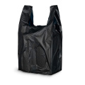 Bolsa de plastico reutilizable para comestibles embalaje negro de PE