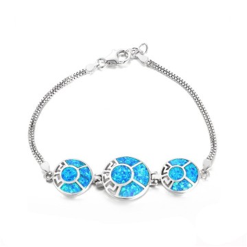 925 Sterling Silver Summer Pendant Lobster Clasp Ladies Bracelets For Friendship