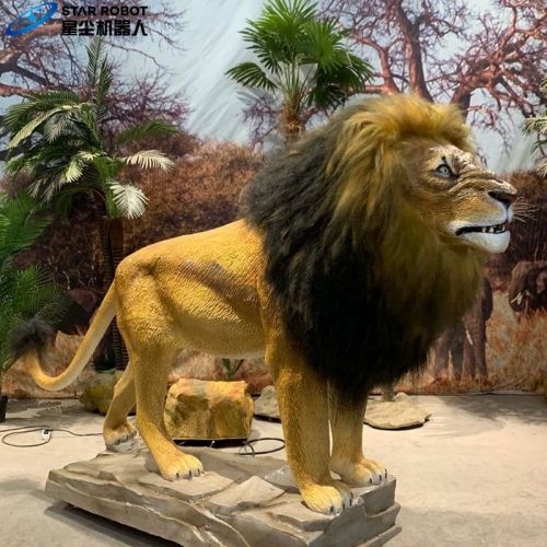 Animatronic Hewan Ukuran Hidup Singa Bergerak
