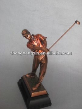 Resin copper golf keepsake for beloved