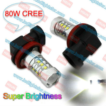 80W CREE H11 HIGH POWER 9-32V DC,H11 LED FOG BULB,H11 CAR BULB AUTO