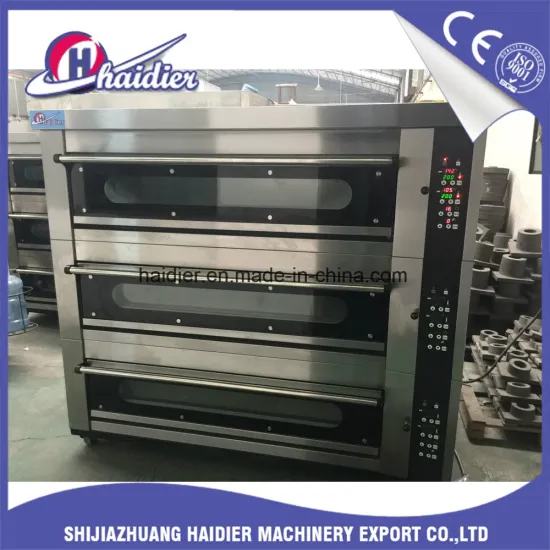 Industrial Commerical 3 Deck 12 Trays Electric Deck Oven for Bread