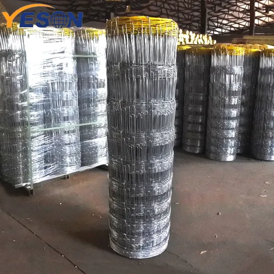 20ft Hinge Joint Knot Galvanized Woven Cattle Net Farm Fencing Wire Mesh Rolls
