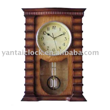 wooden wall clock