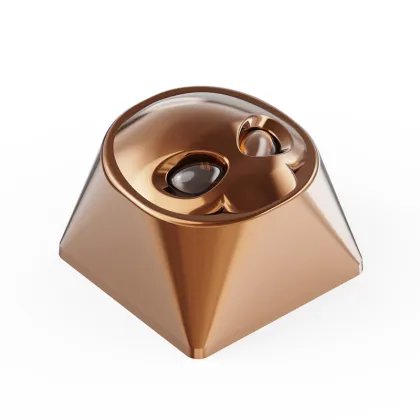 OSHID 2023 Unique Design Artisan Keycap Skeleton Head Skull Keycap for Mechanical Keyboard