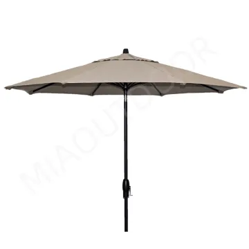 High-Quality LED Garden Sunshade Patio Umbrella with Crank
