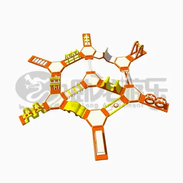 Inflatable Water Amusement Park Moving Water Park for sale