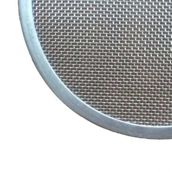 seamless cover frame stainless steel filter disc
