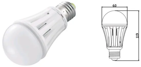 Gloabl Led Bulbs Wide Beam Angle Cct 5750-6300k Low Temperature