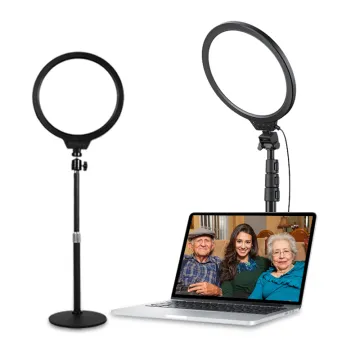 Bi-Color Slim Fill Light with Tripod Mount - Selphie Ring Light (8W, 3000K-6500K)