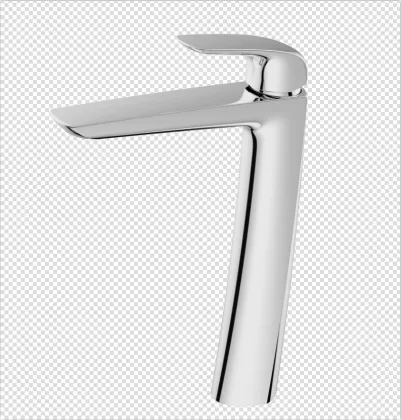Desk-mounted modern design high washbasin mixer