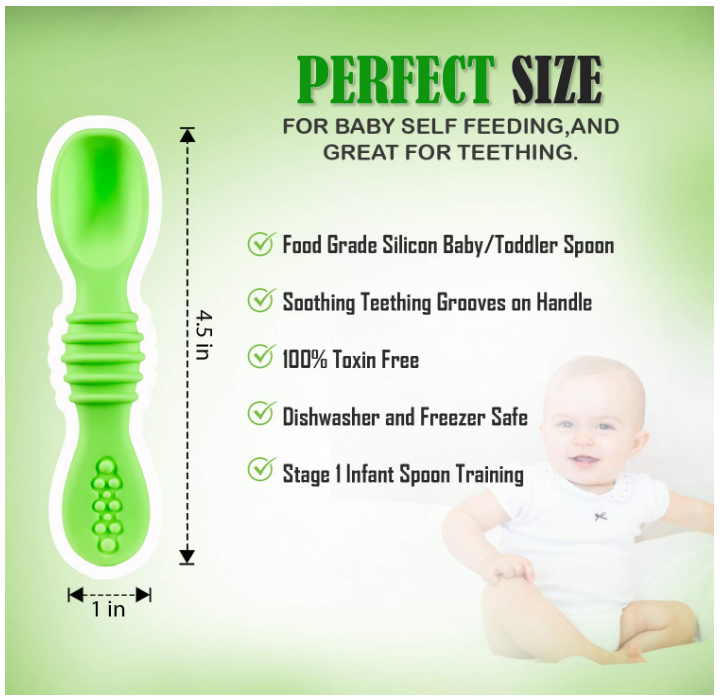 Silicone Baby Spoon