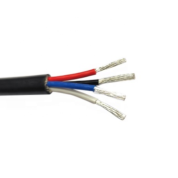 4x0,5 mm² Silicone isolato in argento a filo rame resistente alla temperatura ad alta temperatura con nucleo di rame flessibile